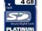 Karta Pamięci Platinum SD 4GB nie SDHC*45710