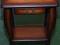 Stolik prostokątny z szufladką (etażerka) - patyna