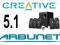 CREATIVE Głośniki 5.1 A520 retail