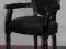 MEBLE STYLOWE - czarny FOTEL krzesło 056840 /858z
