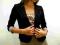 MODNY ŻAKIET MANKIET RĘKAW 3/4 od 34-40. TU-36