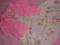 sukienka w kwiaty NEXT r.92-98 + różowy sweterek