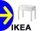 NAJTANIE IKEA TRONDHEIM STOLIK NOCNY STÓŁ PÓŁKA
