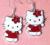 Hello Kitty kolczyki R1 srebrne bigle dla dzieci