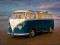 VW CLASSIC CAMPER (blue) - plakat 61x92cm !!!