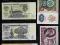 Zestaw 6 banknotów rubli CCCP z lat 1961/91.