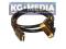 KABEL HDMI-DVI 2M GOLD 10Gb v1.3b 2560x1600p HD8 #