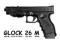 Pistolet Glock 2 magazynki z nakładką Policyjną