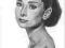 Portret Rysunek Węglem - A3 - Audrey Hepburn