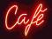 neon szklany Cafe (KRAKÓW)