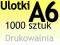 ULOTKI A6 dwustronne 1000 szt PEWNE TERMINY !!!