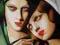 TAMARA ŁEMPICKA - ZIELONY TURBAN 50x60 !!PIĘKNY!!
