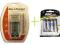 Ładowarka + 4 akumulatory AA - 3800 mAh