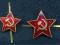 gwiazda na czapke CCCP ZSSR Rosja 2 szt. rozne