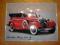 PLAKAT szyld metalowy MERCEDES Benz 500K 1936