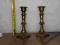 2 mosiężne świeczniki komplet
