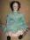 Ladna stara BIALA lalka z porcelany-48 cm!