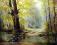 Jesienny poranek w lesie  == BARTCZAK  50x40