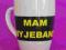 Śmieszny kubek z nadrukiem - MAM WYJEBANE