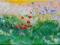 ladzieja - kwiaty - olej - maczki - 40x80