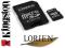 SALON Kingston MicroSDHC 8GB +adapter LIFETIME Waw