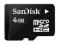 SALON Sandisk microSDHC 4GB CL4 gwar24m WARSZAWA