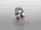 Klasyczna, półokrągła, srebrna obrączka SREBRO 925