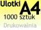 ULOTKI A4 dwustronne 1000 sztuk PEWNE TERMINY !!!