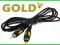 Kabel 1xRCA wt/ 1xRCA wt ( 1xChinch ) GOLD 1 m