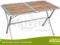 Aluminiowy stół zwijany 110x80x70 cm, bambus