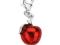 Zawieszka srebrna charms YES - Jabłko - NOWA