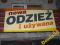 SZYLD~TABLICA~ODZIEZ UZYWANA I NOWA~TABLICA