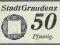 Grudziądz - Graudenz - 50 fenigów 1917 do 1919