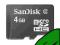 Karta pamięci Sandisk microSDHC class2 4GB