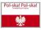 POLSKA - Flaga piłkarska - plakat 91,5x61 cm