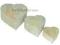 SZKATUŁKI SERCA 3SZT DREWNIANE SERCE /5172