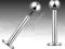 labret z kulką - wewnętrzny gwint - 1.2/8/2.5