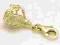 ZŁOTO WISIOREK CHARMS WZÓR KORONA W SUPER CENIE