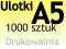 ULOTKI A5 dwustronne 1000 sztuk PEWNE TERMINY !!!