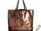 STRADIVARIUS metaliczny shopper bag