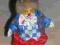 Uroczy porcelanowy KLAUN lalka, laleczka, figurka