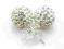 Piękne kolczyki SWAROVSKI Shamballa! Crystal