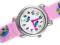 RÓŻOWY ZEGAREK DLA DZIEWCZYNKI - OZDOBNE DELFINY