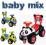 BabyMix Pojazd odpychany Panda z dźwiękiem Jeździk