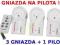 GNIAZDKA NA PILOTA 3+1 * 3 GNIAZDA + PILOT * 10A