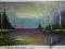 ASART  Zachód nad stawem  50/30cm. BCM A466