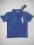 exxe - koszulka polo niebieska z naszywką- 8 lat