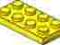 Nowe lego żółta płytka 2x4 10szt
