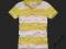 Abercrombie & Fitch striped polo NOWE yellow