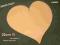 mis606 Serce DUŻE 20 x 20 SERCA PROMOCJA OZDOBY !!